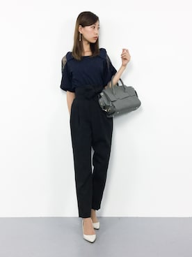 「PLAIN CLOTHING（プレーンクロージング）の【SALE!!】【ZOZOTOWN人気ランキング 1位獲得】シーズンレス2WAYフラップハンドバッグ/ショルダーバッグ（ショルダーバッグ）」を使った、KIIさん（レディース・160cm）の秋コーディネート
