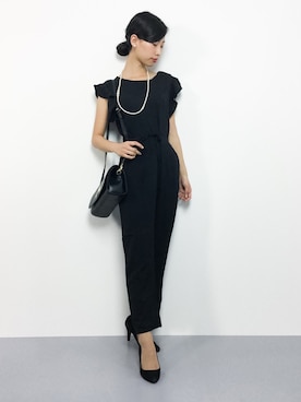 「GeeRA（ジーラ）のアイテム（つなぎ/オールインワン）」を使った、KIIさん（レディース・160cm）の秋コーディネート