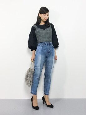 「SET（セット）のアイテム（トップス）」を使った、KIIさん（レディース・160cm）の秋コーディネート