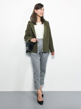 「Two Faces（トゥーフェイシーズ）のアイテム（パンツ）」を使った、KIIさん（レディース・160cm）の秋コーディネート