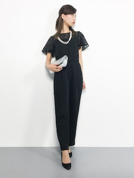 「ROSE BUD（ローズバッド）のアイテム（つなぎ/オールインワン）」を使った、KIIさん（レディース・160cm）の秋コーディネート