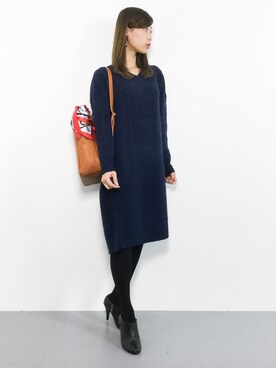 「cache cache（カシュ カシュ）のアイテム（バックパック/リュック）」を使った、KIIさん（レディース・160cm）の秋コーディネート