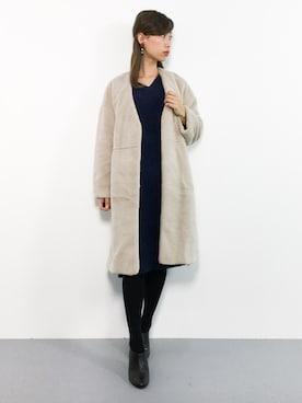 「N.（N. Natural Beauty Basic）（エヌエヌナチュラルビューティーベーシック）のアイテム（その他アウター）」を使った、KIIさん（レディース・160cm）の秋コーディネート