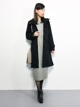 「PAGEBOY（ページボーイ）のアイテム（ダッフルコート）」を使った、KIIさん（レディース・160cm）の秋コーディネート