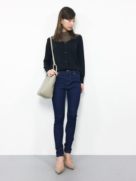 「D-LOOP（ディーループ）のアイテム」を使った、KIIさん（レディース・160cm）の冬コーディネート