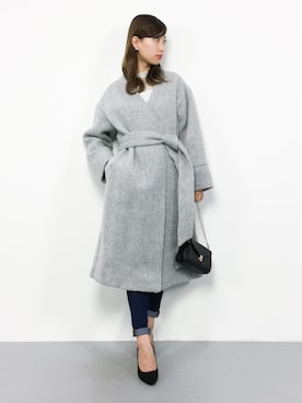 「D-LOOP（ディーループ）のアイテム」を使った、KIIさん（レディース・160cm）の冬コーディネート