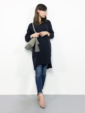 「RED CHOP WORKS（レッドチョップワークス）のアイテム（ワンピース/ドレス）」を使った、KIIさん（レディース・160cm）の冬コーディネート