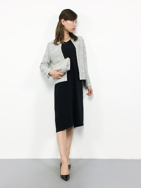 「アイテム（ドレス）」を使った、KIIさん（レディース・160cm）の冬コーディネート