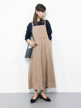 「INGNI（イング）のアイテム（サロペット/オーバーオール）」を使った、KIIさん（レディース・160cm）の春コーディネート