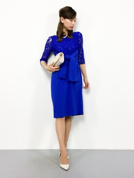 ドレスを使った ロイヤルブルー の人気ファッションコーディネート ユーザー ショップスタッフ Wear
