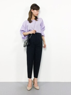 「ラベンダー」｜KIIさん（レディース・160cm）の春コーディネート