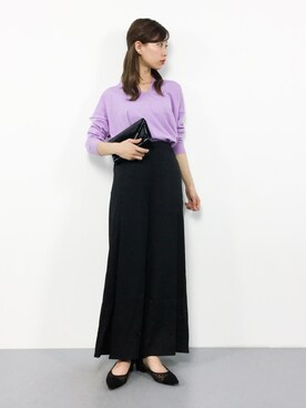 「ラベンダー」｜KIIさん（レディース・160cm）の春コーディネート