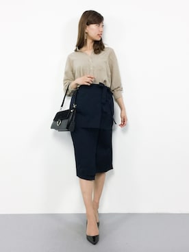 「AZUL ENCANTO（アズールエンカント）のアイテム（シャツ/ブラウス）」を使った、KIIさん（レディース・160cm）の春コーディネート