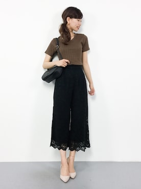 「KRIFF MAYER（クリフメイヤー）のアイテム（バッグ）」を使った、KIIさん（レディース・160cm）の春コーディネート