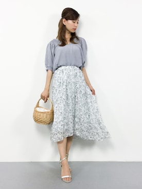 「TIMELESS COMFORT（タイムレスコンフォート）のアイテム」を使った、KIIさん（レディース・160cm）の夏コーディネート