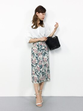 「AZUL ENCANTO（アズールエンカント）のアイテム（シャツ/ブラウス）」を使った、KIIさん（レディース・160cm）の夏コーディネート