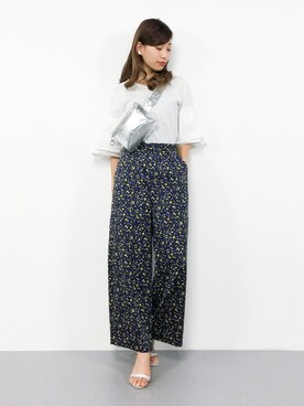 「アイテム（ボディバッグ/ウエストポーチ、シルバー系）」を使った、KIIさん（レディース・160cm）の夏コーディネート