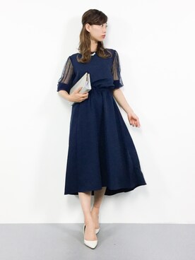 「Doula Doula（ドゥーラドゥーラ）のアイテム（ドレス）」を使った、KIIさん（レディース・160cm）の夏コーディネート