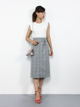 「Ted Baker（テッドベーカー）のアイテム（バッグ）」を使った、KIIさん（レディース・160cm）の夏コーディネート