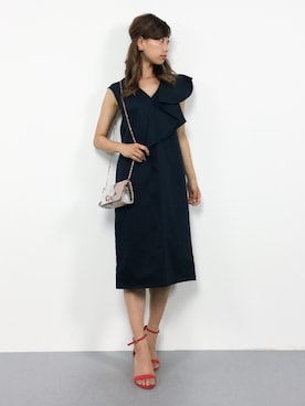 「Ted Baker（テッドベーカー）のアイテム（バッグ）」を使った、KIIさん（レディース・160cm）の夏コーディネート