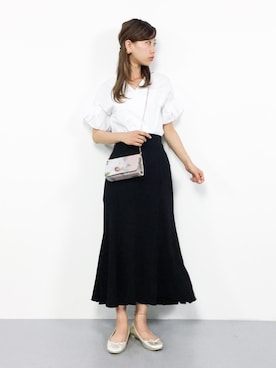 「Ted Baker（テッドベーカー）のアイテム（バッグ）」を使った、KIIさん（レディース・160cm）の夏コーディネート