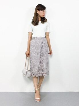 「PLAIN CLOTHING（プレーンクロージング）の【SALE!!】2way仕様！ダイヤ柄ステッチチェーンミニバッグ（ショルダーバッグ）」を使った、KIIさん（レディース・160cm）の夏コーディネート