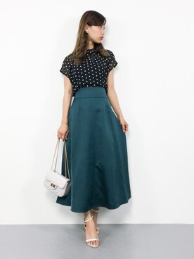 「PLAIN CLOTHING（プレーンクロージング）の【SALE!!】2way仕様！ダイヤ柄ステッチチェーンミニバッグ（ショルダーバッグ）」を使った、KIIさん（レディース・160cm）の夏コーディネート