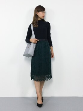 「IMAGE COLLECTION（イマージュコレクション）のアイテム」を使った、KIIさん（レディース・160cm）の秋コーディネート