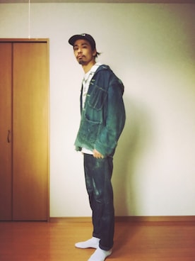 「ink（インク）のアイテム（パンツ）」を使った、Genki Nakamuraさん（メンズ・179cm）の春コーディネート