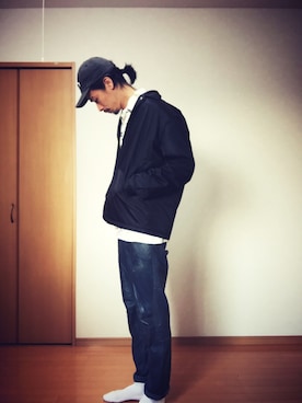 「ink（インク）のアイテム（パンツ）」を使った、Genki Nakamuraさん（メンズ・179cm）の春コーディネート