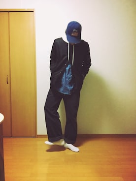 「OLD PARK（オールドパーク）のアイテム」を使った、Genki Nakamuraさん（メンズ・179cm）の春コーディネート