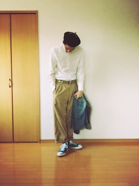 「CONVERSE（コンバース）のアイテム（ブーツ）」を使った、Genki Nakamuraさん（メンズ・179cm）の春コーディネート