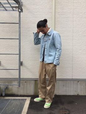 「Gジャン×タートルネック」｜Genki Nakamuraさん（メンズ・179cm）の冬コーディネート