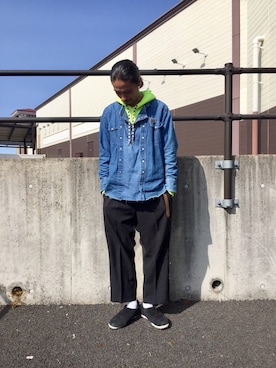 「OLD PARK（オールドパーク）のアイテム」を使った、Genki Nakamuraさん（メンズ・179cm）の冬コーディネート