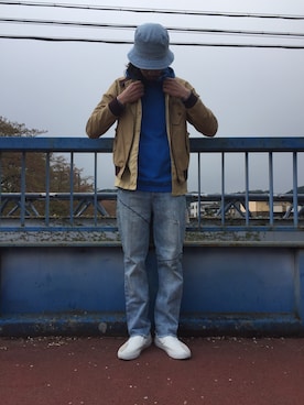 「アイテム（ブルゾン）」を使った、Genki Nakamuraさん（メンズ・179cm・30代）の春コーディネート