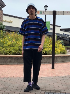 「FedEX（フェデックス）のアイテム」を使った、Genki Nakamuraさん（メンズ・179cm）の夏コーディネート