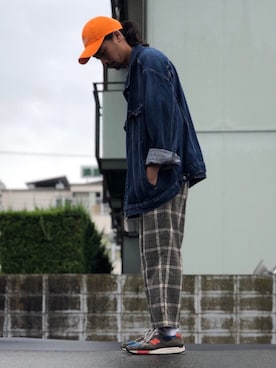 「フォロバ」｜「アイテム（デニムジャケット）」を使った、Genki Nakamuraさん（メンズ・179cm）の秋コーディネート