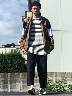 「アイテム（ブルゾン）」を使った、Genki Nakamuraさん（メンズ・179cm・30代）の秋コーディネート