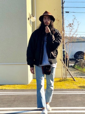 「フォロバ」｜「アイテム（スウェット）」を使った、Genki Nakamuraさん（メンズ・179cm）の秋コーディネート