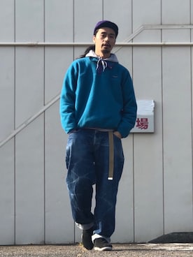 「フォロバ」｜「アイテム（ダウンジャケット/コート）」を使った、Genki Nakamuraさん（メンズ・179cm）の冬コーディネート