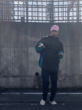 「L.L.Bean（エルエルビーン）のアイテム（ナイロンジャケット）」を使った、Genki Nakamuraさん（メンズ・179cm）の冬コーディネート