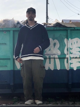 「チルデンセーター」｜Genki Nakamuraさん（メンズ・179cm）の春コーディネート