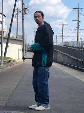 「L.L.Bean（エルエルビーン）のアイテム（ナイロンジャケット）」を使った、Genki Nakamuraさん（メンズ・179cm）の春コーディネート