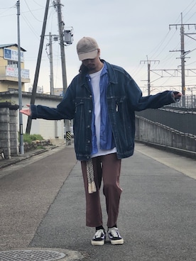 「XXL」｜Genki Nakamuraさん（メンズ・179cm）の春コーディネート