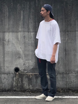 「ink（インク）のアイテム（パンツ）」を使った、Genki Nakamuraさん（メンズ・179cm）の夏コーディネート
