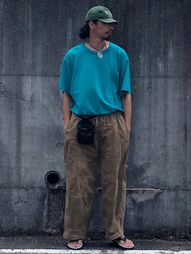 「フォロバ」｜「アイテム（帽子）」を使った、Genki Nakamuraさん（メンズ・179cm）の夏コーディネート