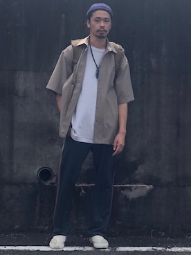 「チドリ柄」｜「アイテム（アクセサリー）」を使った、Genki Nakamuraさん（メンズ・179cm）の夏コーディネート