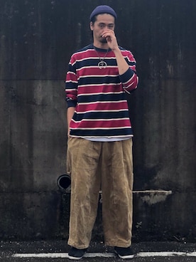 「フォロバ」｜「アイテム（アクセサリー）」を使った、Genki Nakamuraさん（メンズ・179cm）の秋コーディネート