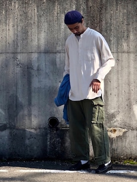 「BETON CIRE（べトンシレ）のアイテム」を使った、Genki Nakamuraさん（メンズ・179cm）の春コーディネート