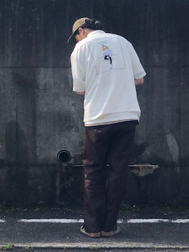 「Acienta（アシエンタ）のアイテム」を使った、Genki Nakamuraさん（メンズ・179cm）の夏コーディネート